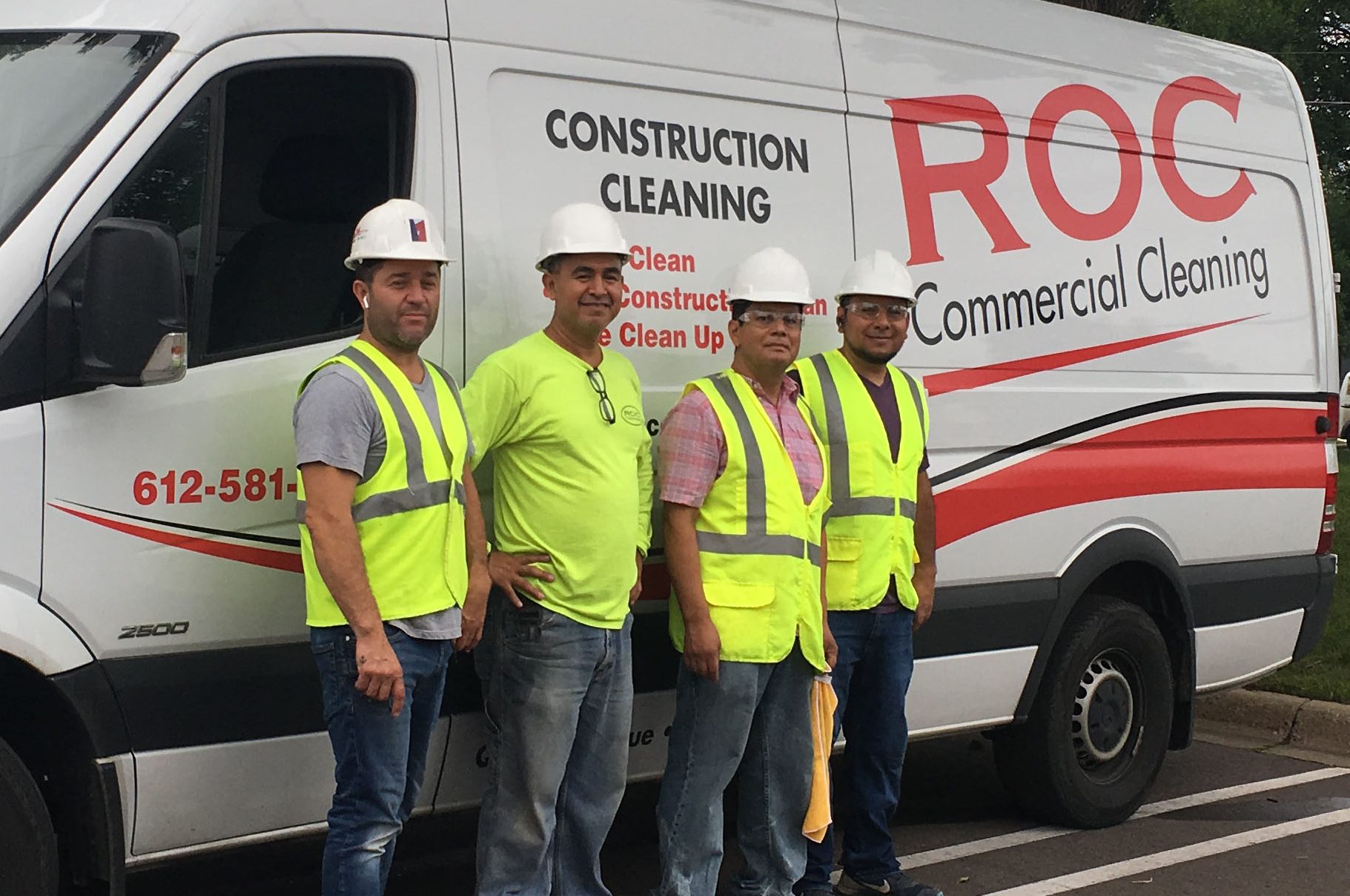 ROC Construction Cleaning | Vehicle at jobsite