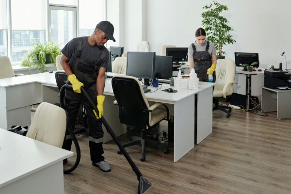 Professional Commercial Cleaning in an office